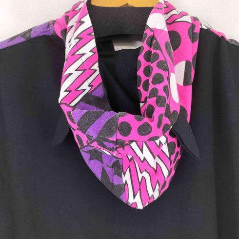 ACDC RAG 総柄ジップアップパーカー 猫耳 レディース